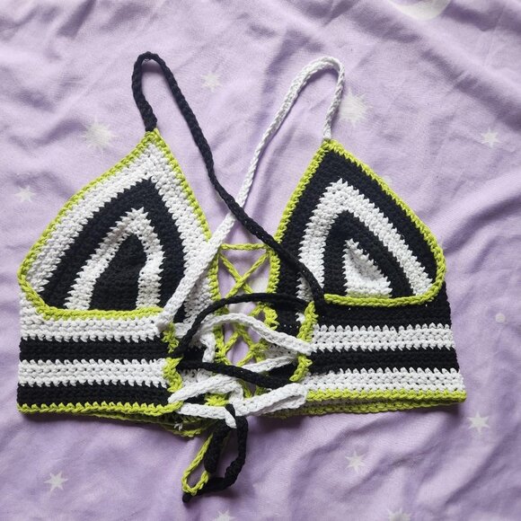 Beetlejuice Crochet Top - Picture 2 of 3